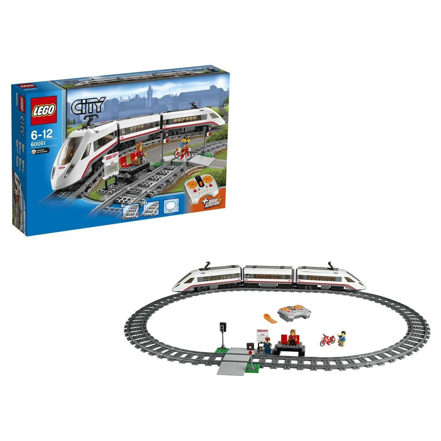 Конструктор LEGO City Trains Скоростной пассажирский поезд (60051) - фото 1