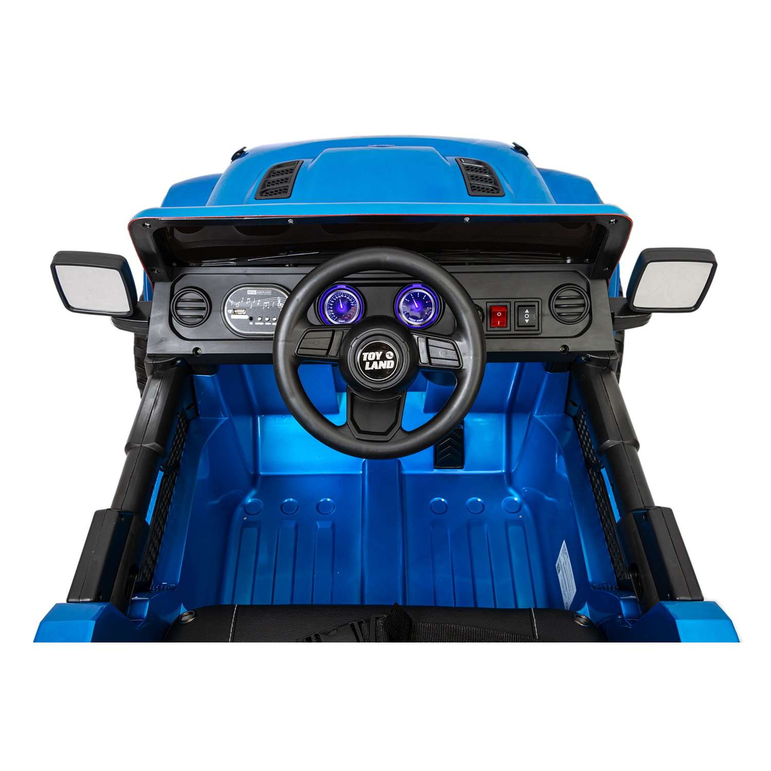 Электромобиль TOYLAND Джип Jeep Rubicon 5016 синий - фото 7