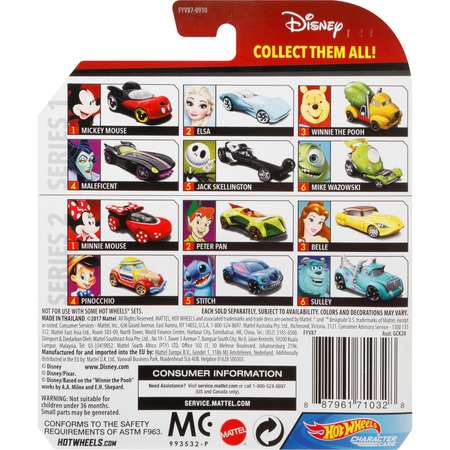 Машинка Hot Wheels Character cars Стич FYV87