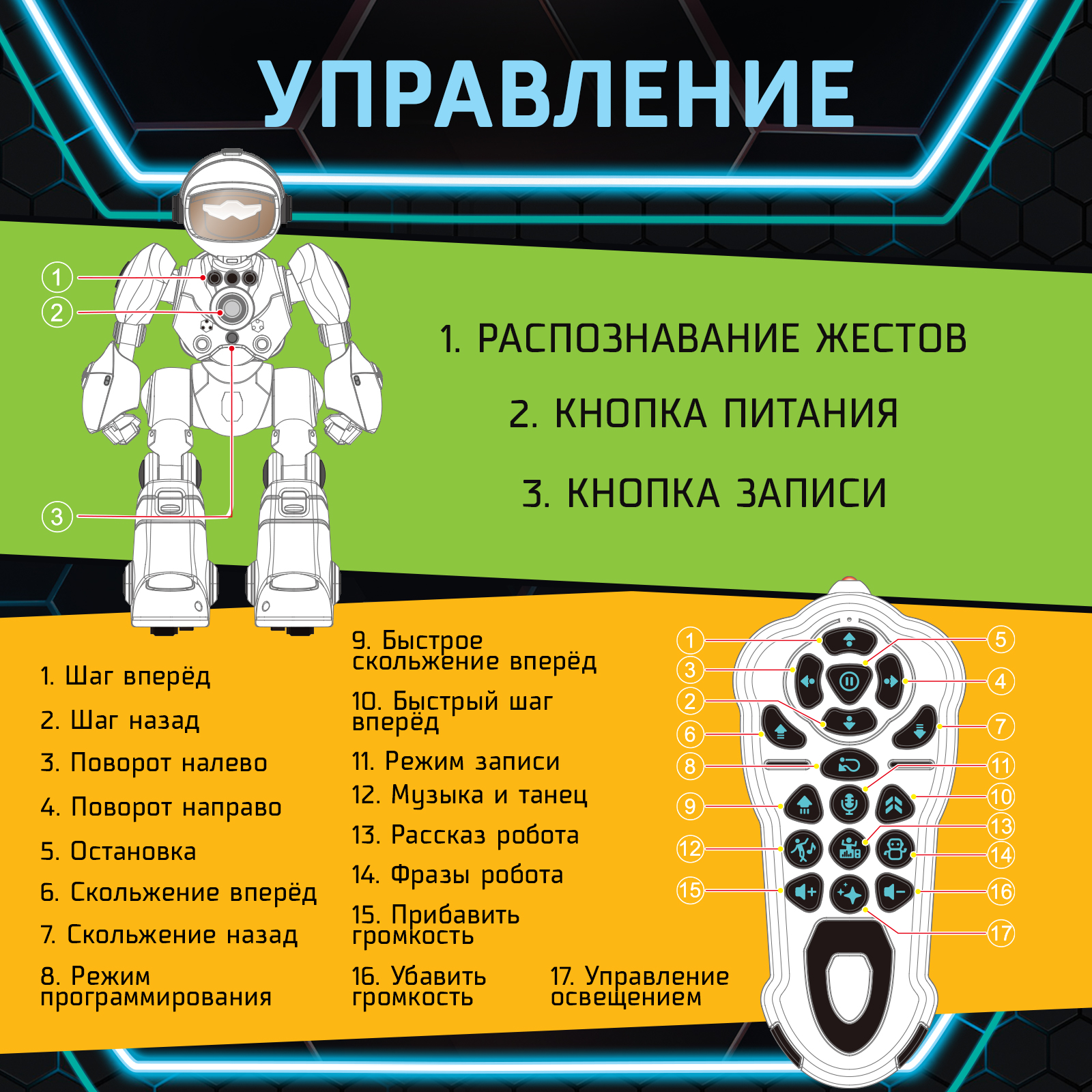 Робот радиоуправляемый IQ BOT «Кибер Бот» цвет серый - фото 10