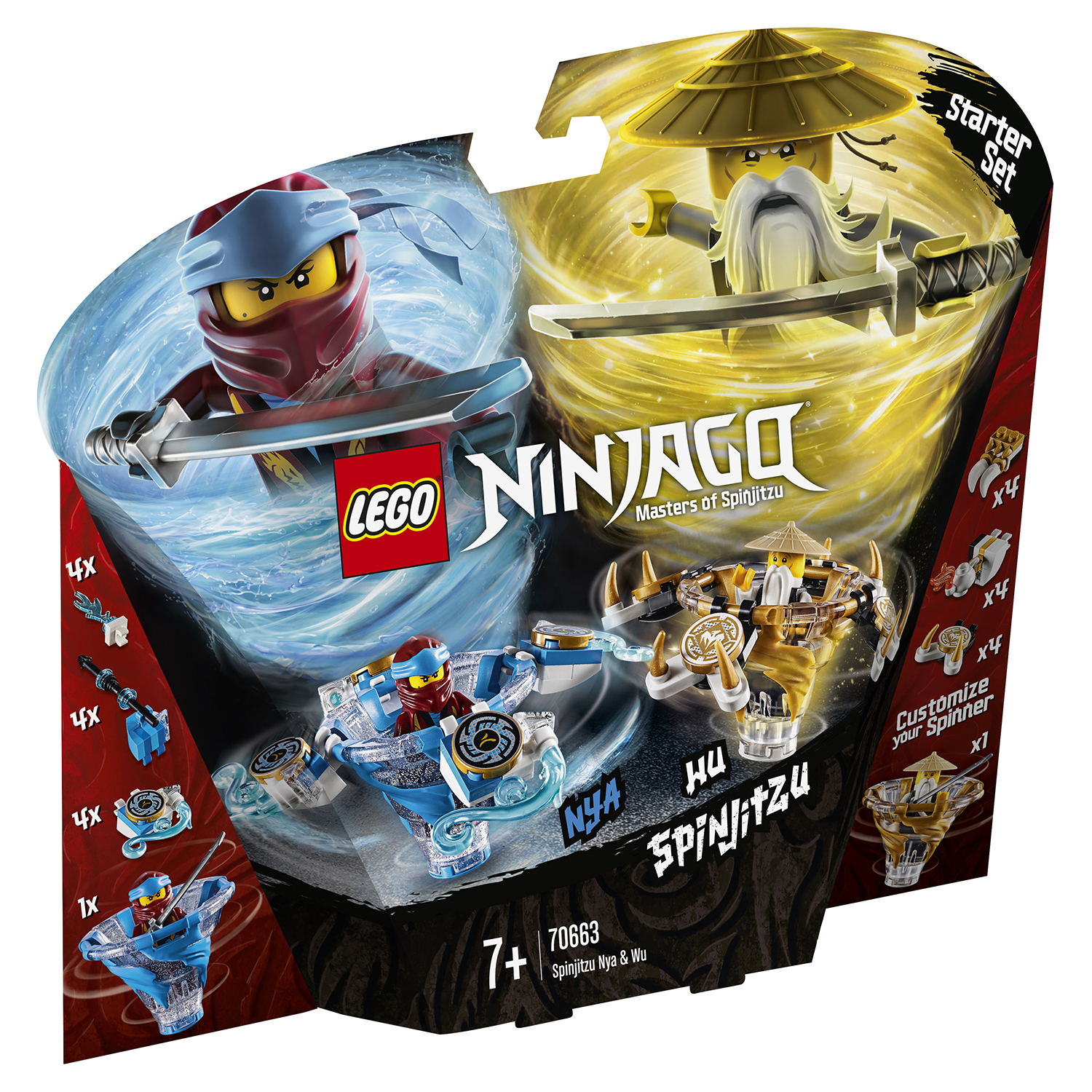 Конструктор LEGO Ninjago Ния и Ву: мастера Кружитцу 70663 купить по цене  499 ₽ в интернет-магазине Детский мир