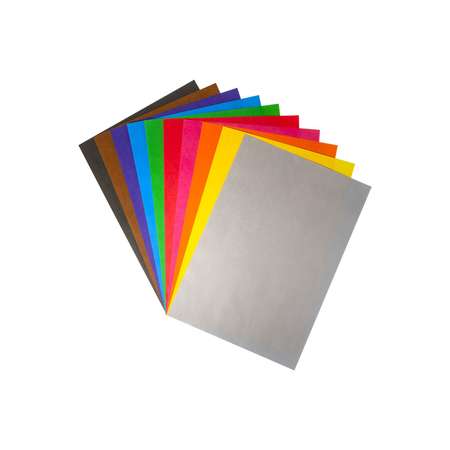 Бумага цветная Каляка-Маляка односторонний офсет 10 листов 10 цветная 70 г/м2 А4 210х297 мм в папке 3 шт