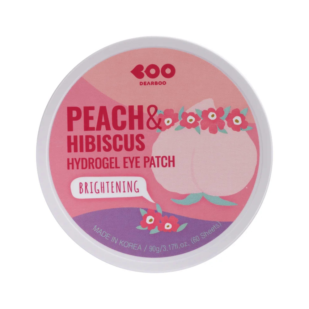 Гидрогелевые патчи Dearboo с экстрактами персика и гибискуса Peach hibiscus hydrogel - фото 1