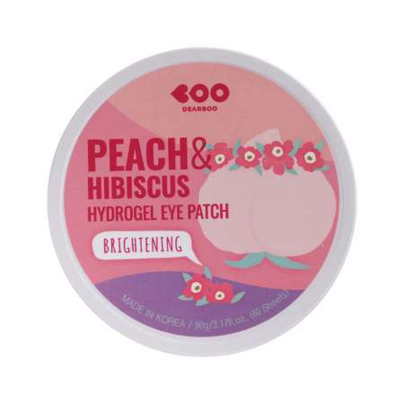 Гидрогелевые патчи Dearboo с экстрактами персика и гибискуса Peach hibiscus hydrogel