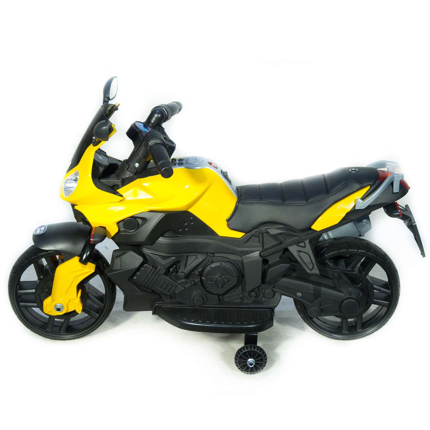 Электромобиль TOYLAND Мотоцикл Minimoto JC917 жёлтый - фото 4