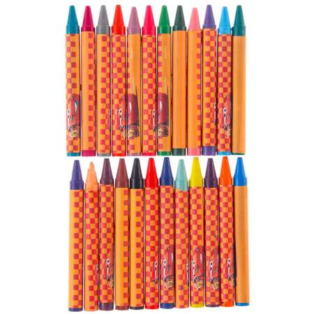 Восковые Disney карандаши набор 24 цвета Тачки