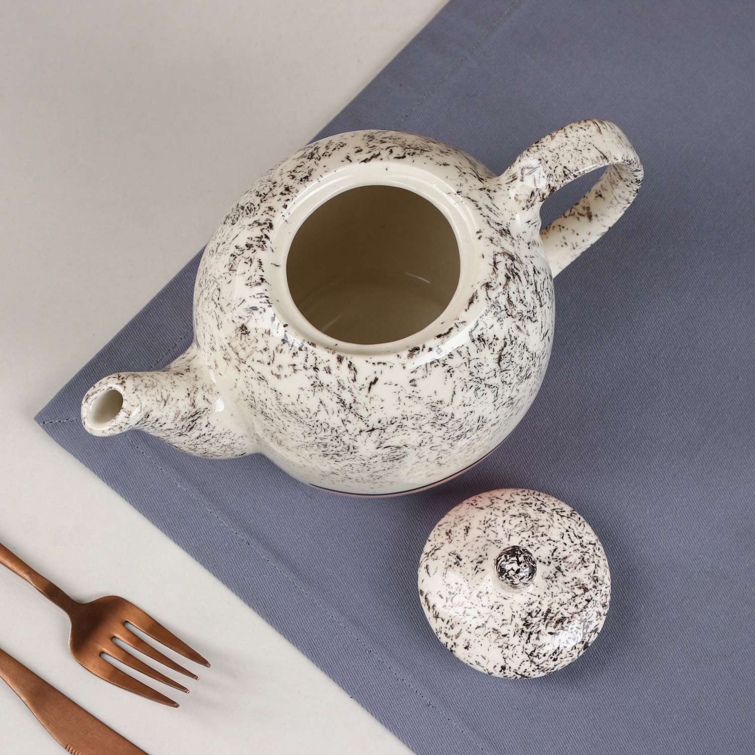 Заварочный чайник Sima-Land «Персия» керамика розовый 0.85 л 1 сорт Иран - фото 3