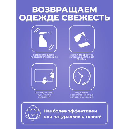 Чудо-утюг BRANDFREE спрей для разглаживания и смягчения одежды антистатик рефрешер 100 мл