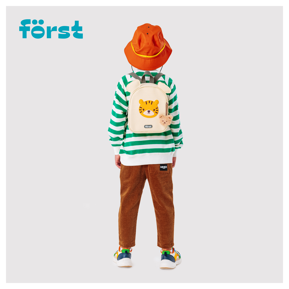 Рюкзак Forst F-Kids Little tiger 25*21*10см 1 отделение уплотненная спинка - фото 10