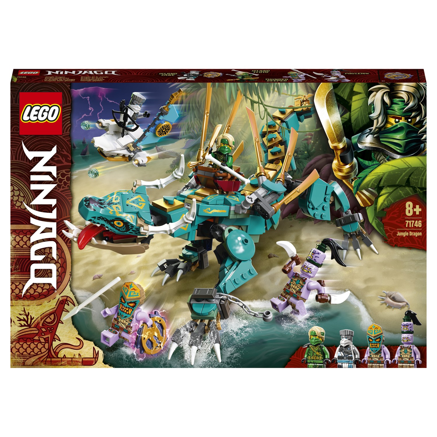 Конструктор LEGO Ninjago Дракон из джунглей 71746 купить по цене 2399 ₽ в  интернет-магазине Детский мир