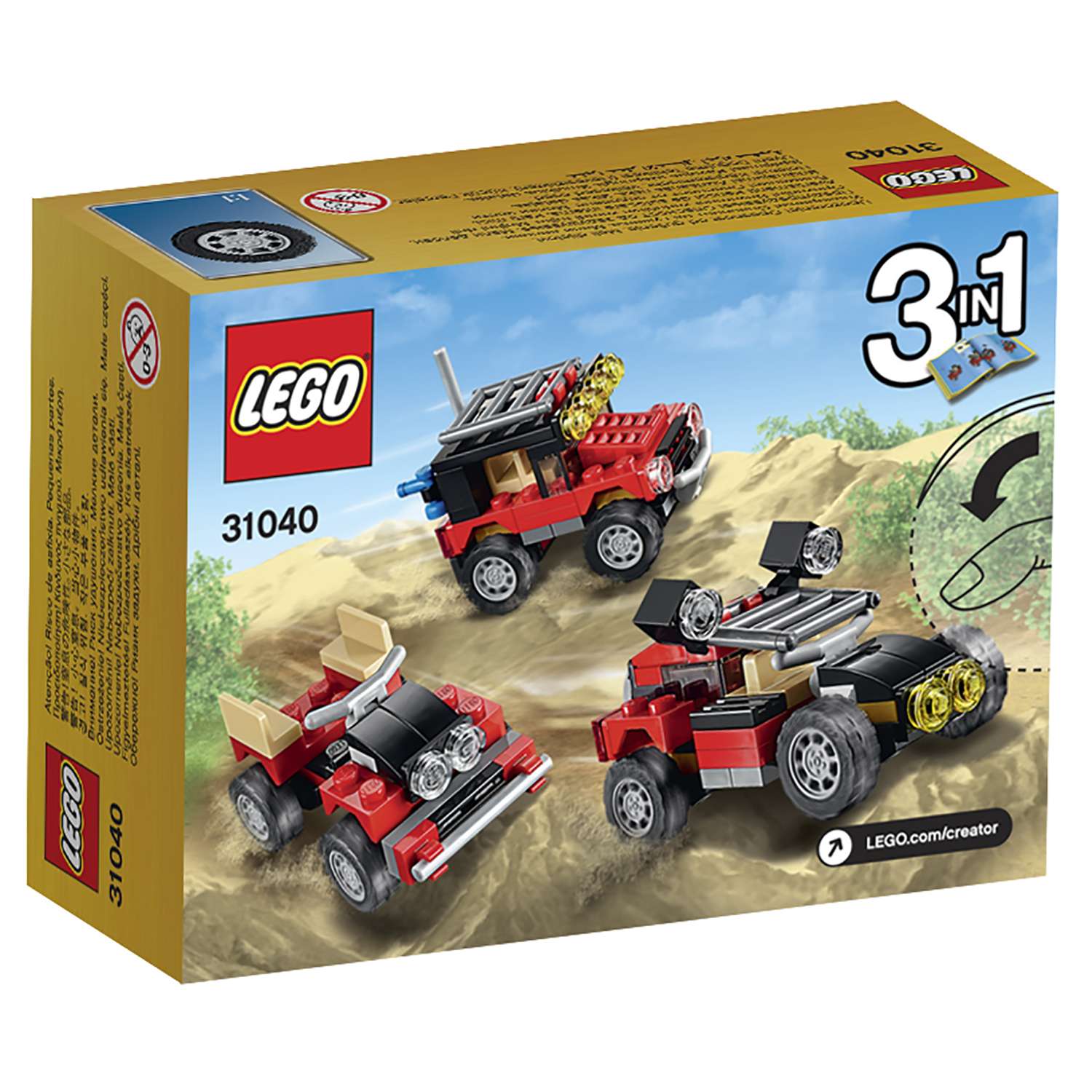 Конструктор LEGO Creator Гонки в пустыне (31040) - фото 3