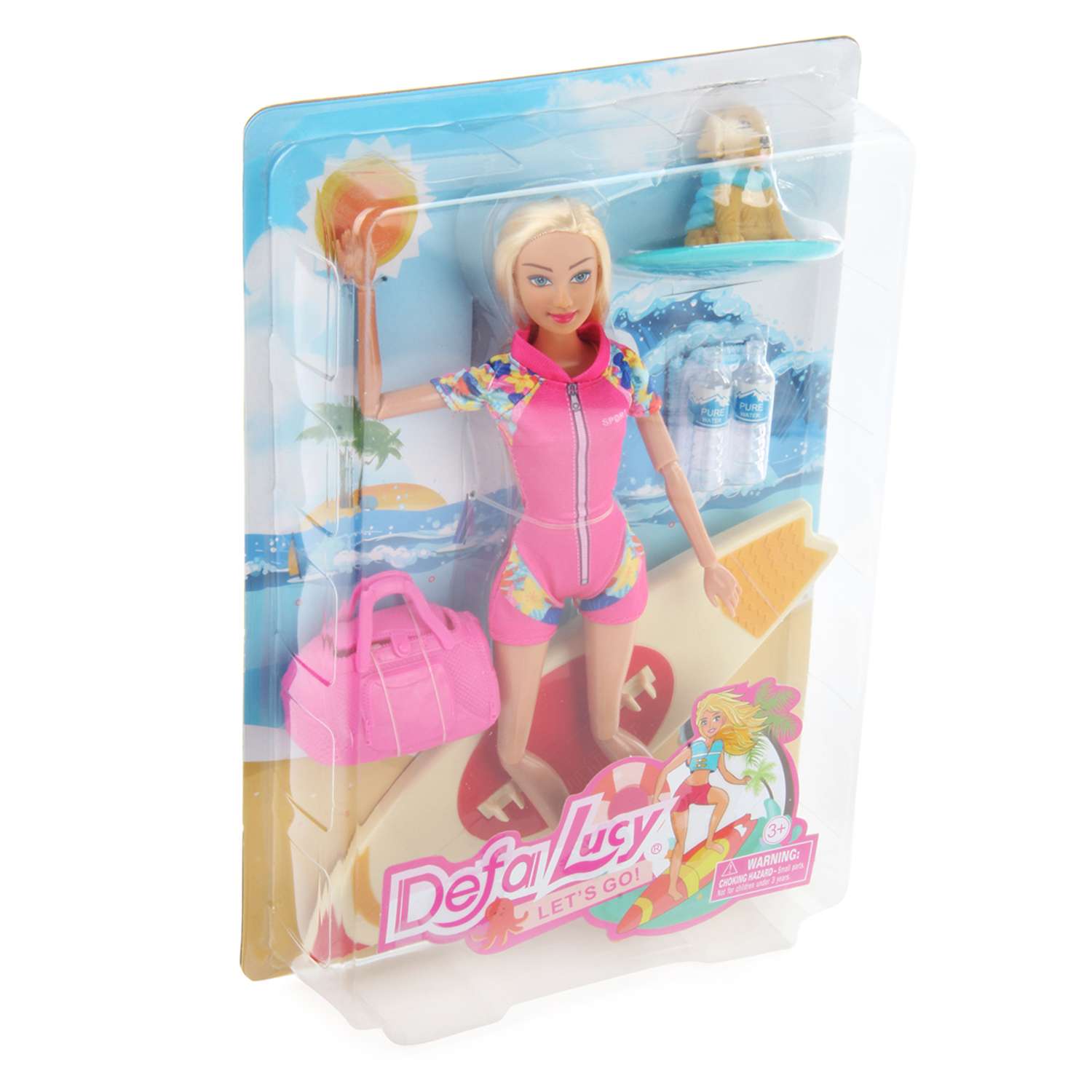 Кукла модель Барби Veld Co на сёрфе 125526 - фото 9