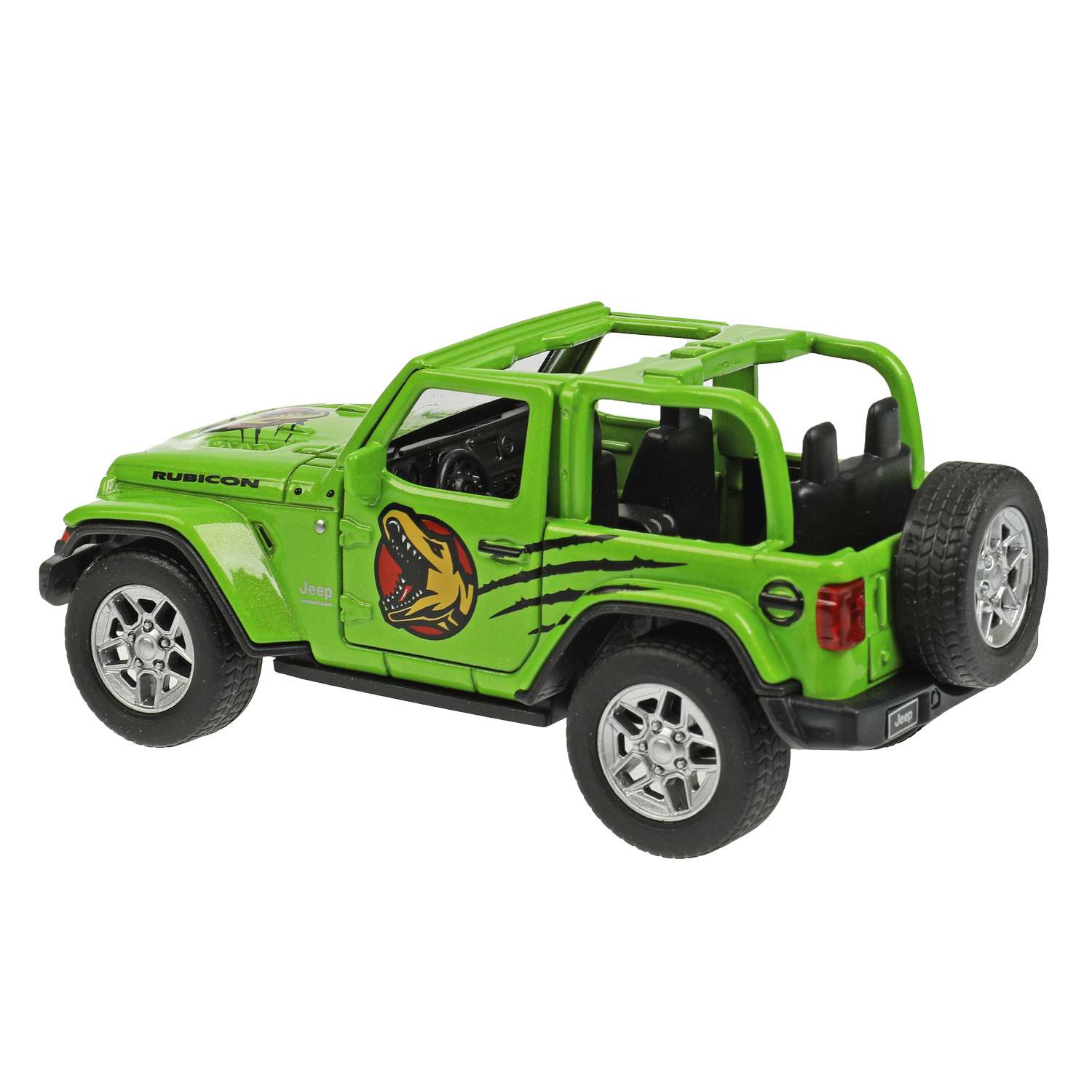 Машина Технопарк Jeep Wrangler Rubicon Динозавры 343350 343350 - фото 3