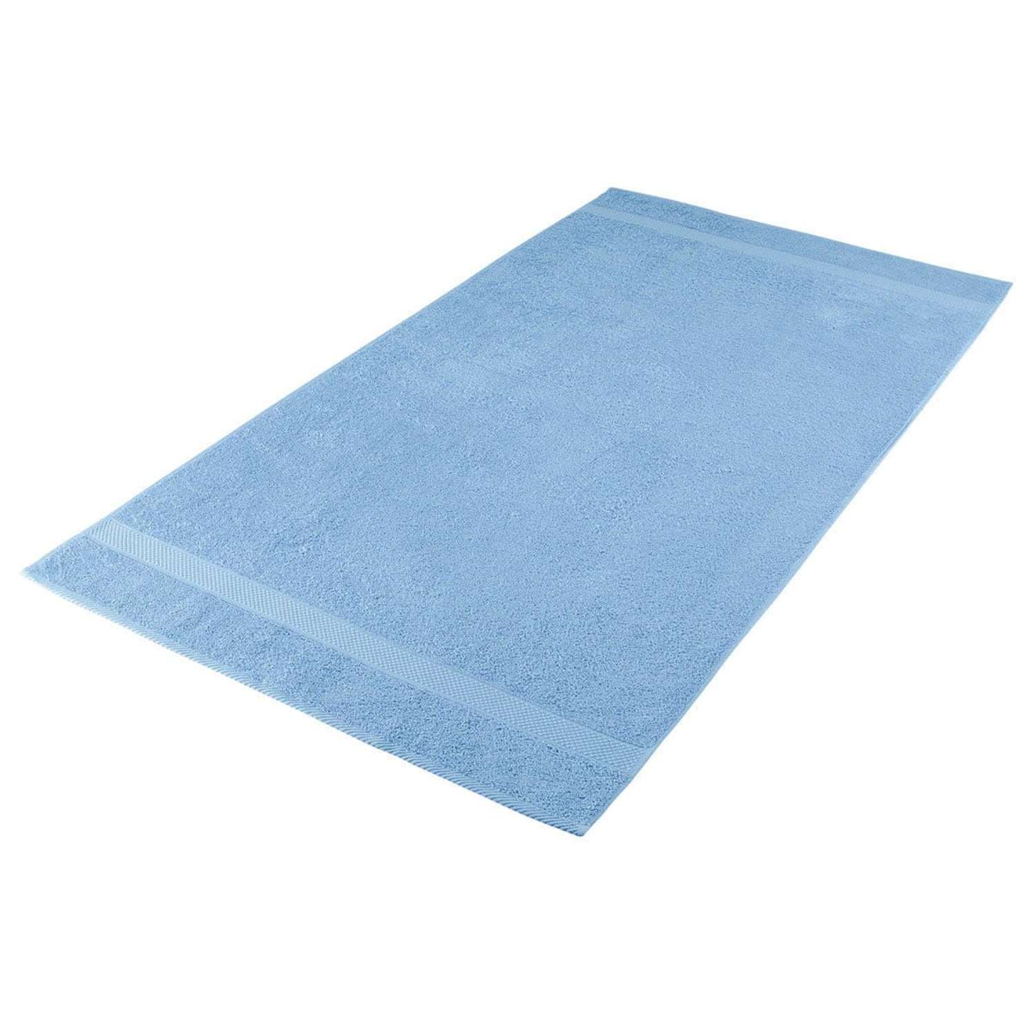 Полотенце для ванной Arya Home Collection однотонное 100х150 см Miranda Soft светло-голубой - фото 3