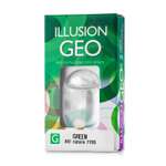 Контактные линзы ILLUSION geo magic green на 1 месяц -2.00/14.2/8.6 2 шт.