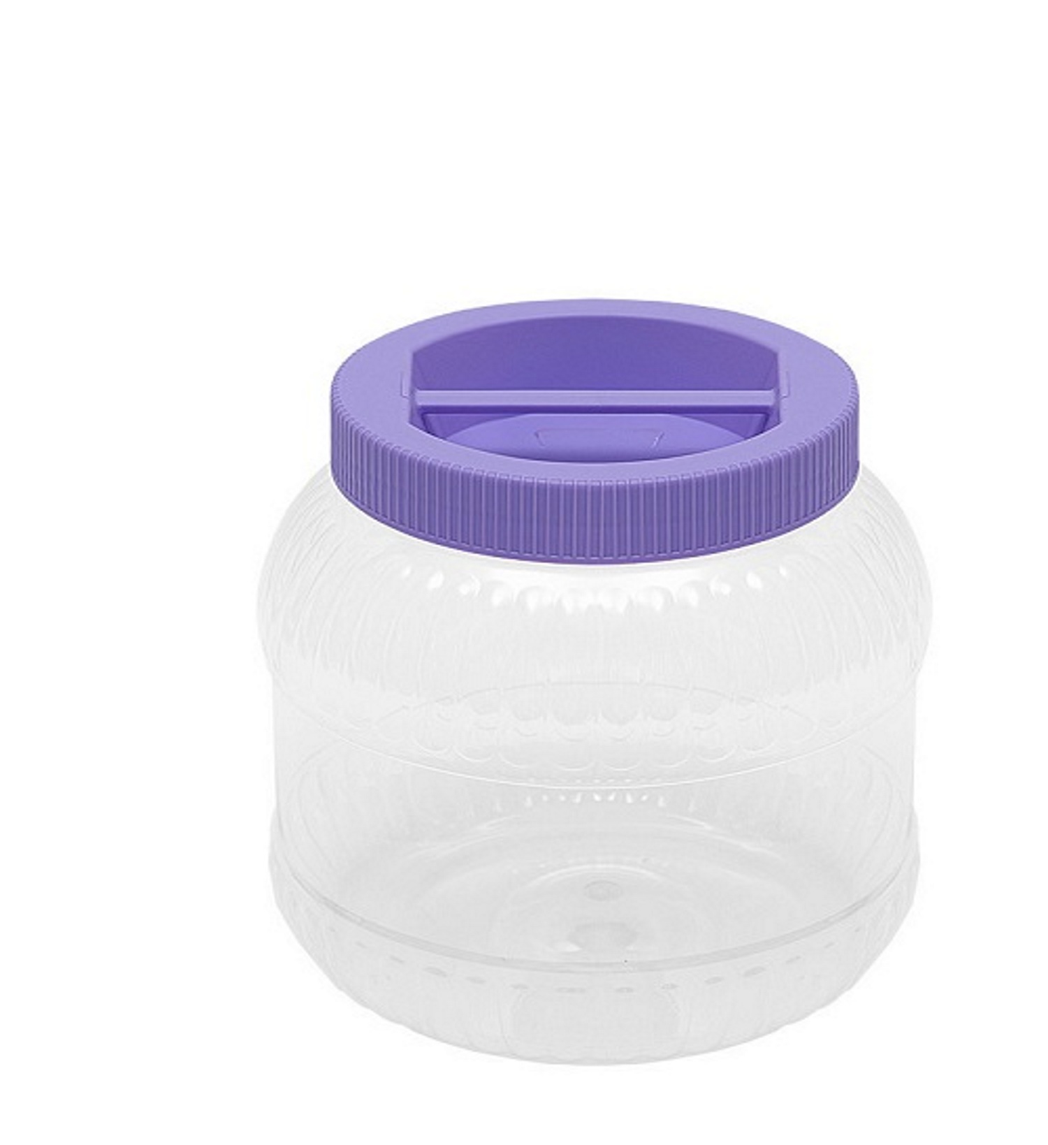 Емкость elfplast универсальная с крышкой для хранения 5 л 16.7х16.7х27.9 см фиолетовый - фото 1