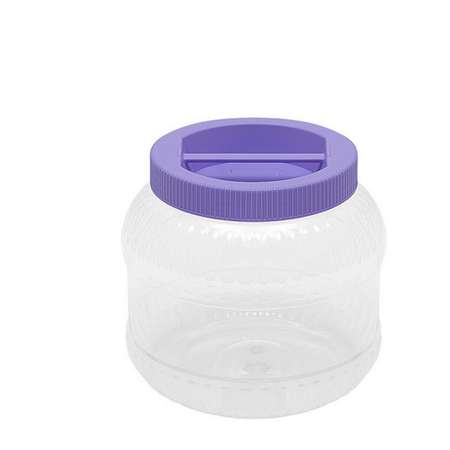 Емкость elfplast универсальная с крышкой для хранения 5 л 16.7х16.7х27.9 см фиолетовый