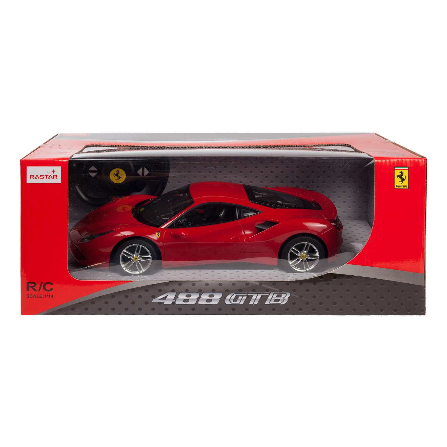 Машинка на радиоуправлении Rastar Ferrari 488 GTB 1:14 Красная - фото 3