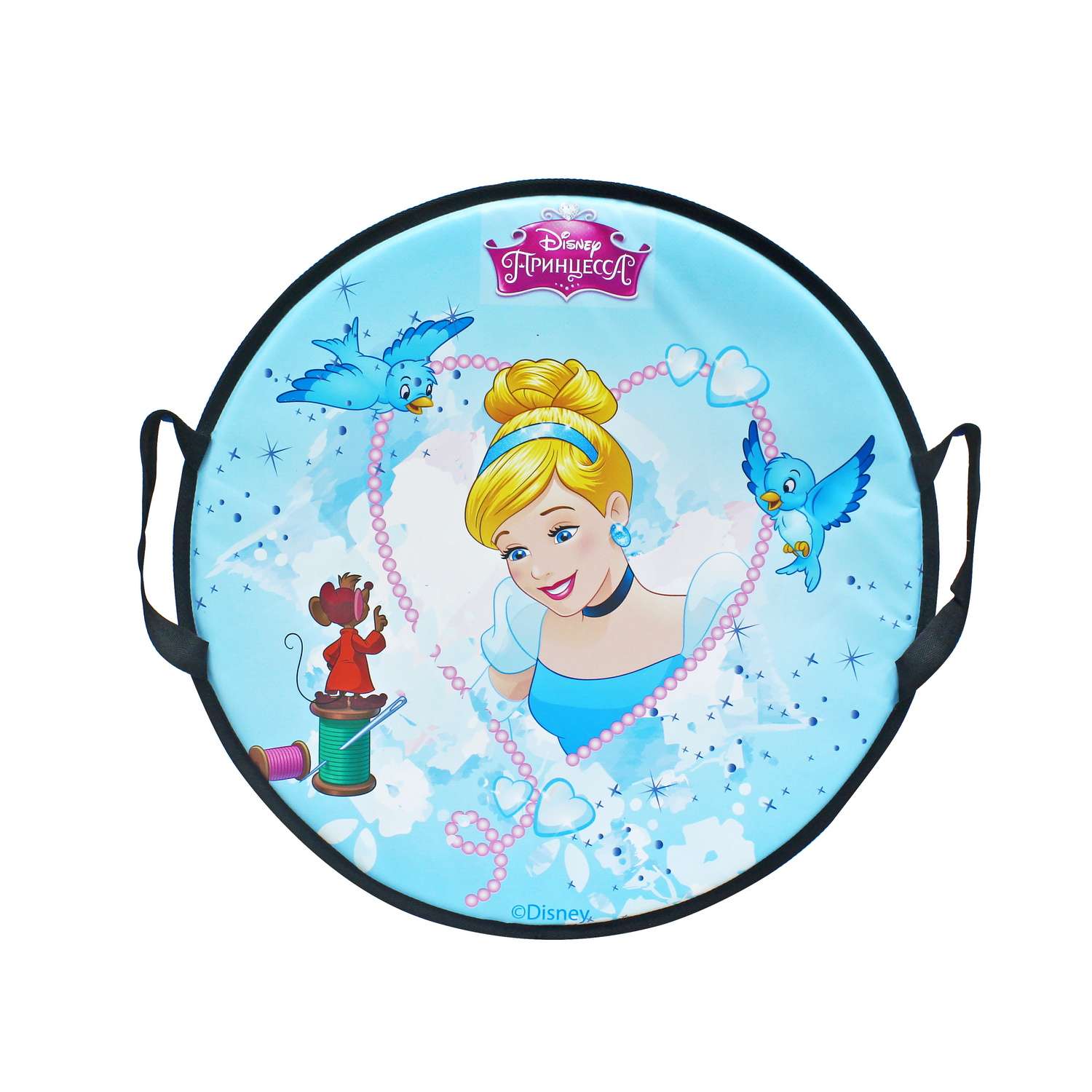 Ледянка 1TOY Disney Принцессы 52 см круглая мягкая - фото 2