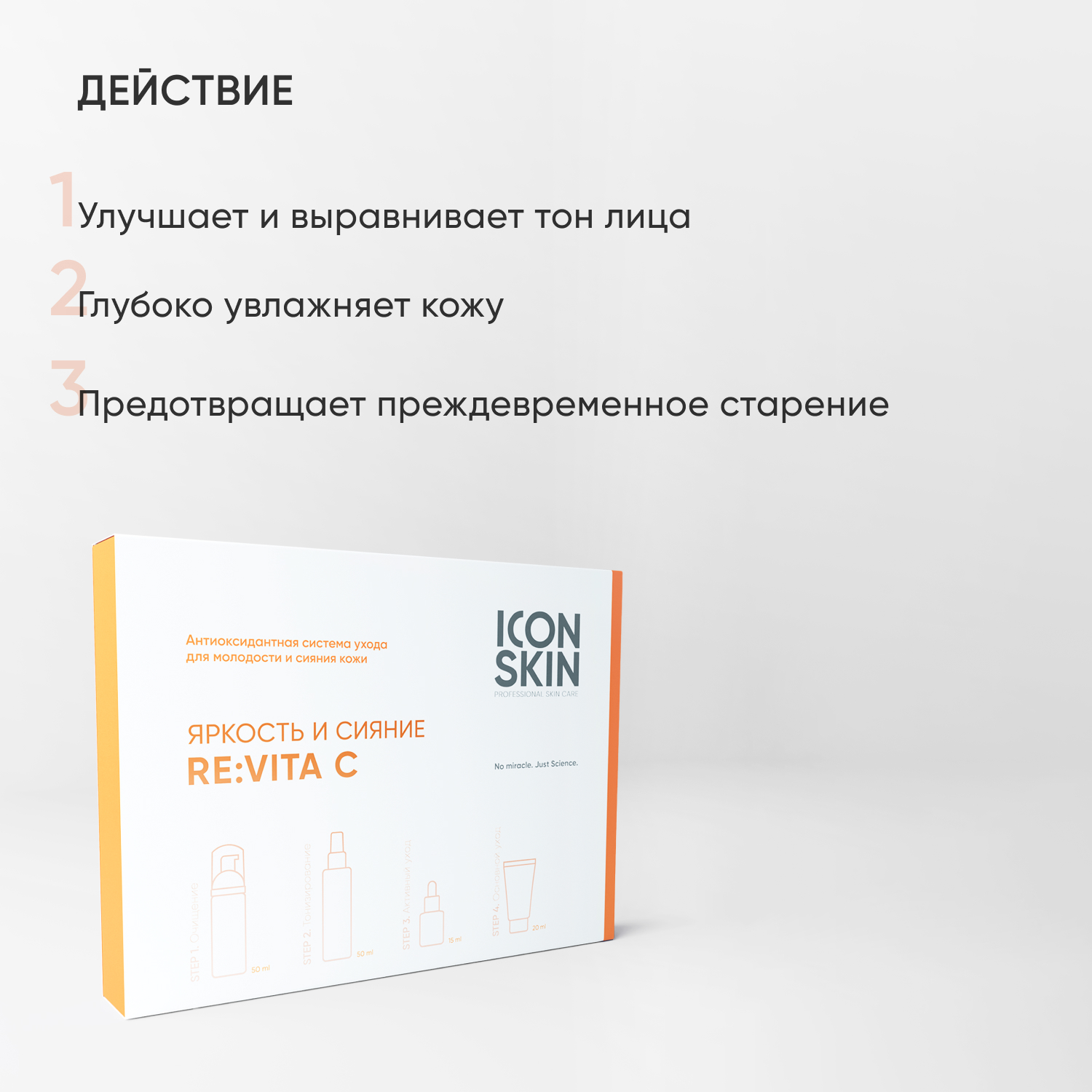 Набор уходовой косметики ICON SKIN для лица RE:VITA C для сияния и молодости кожи с витамином С - фото 3