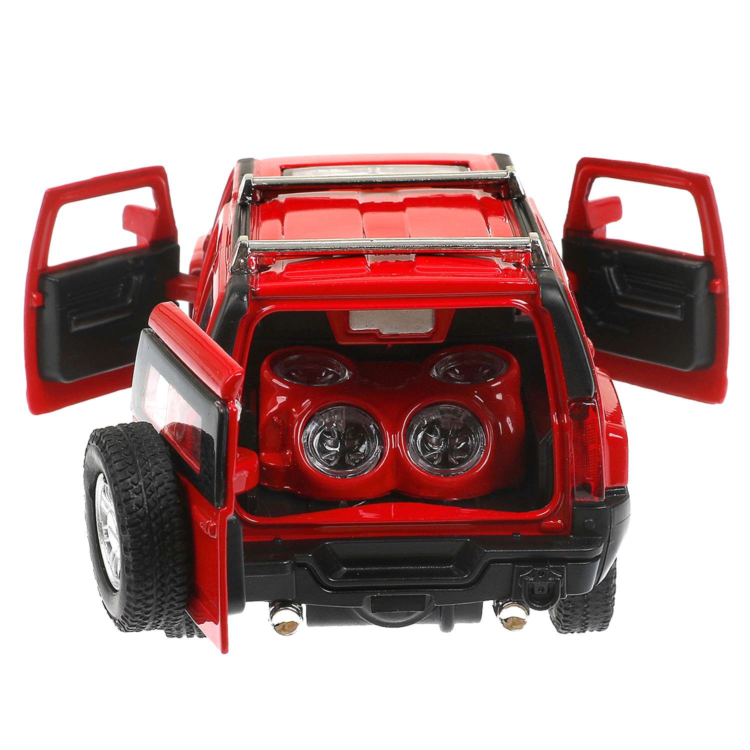 Автомобиль Технопарк Hummer H3 красный 380129 - фото 9