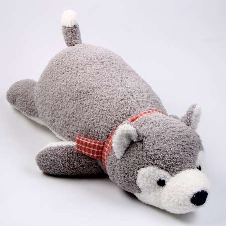 Мягкая игрушка Sima-Land подушка «Хаски» 60 см цвет серый