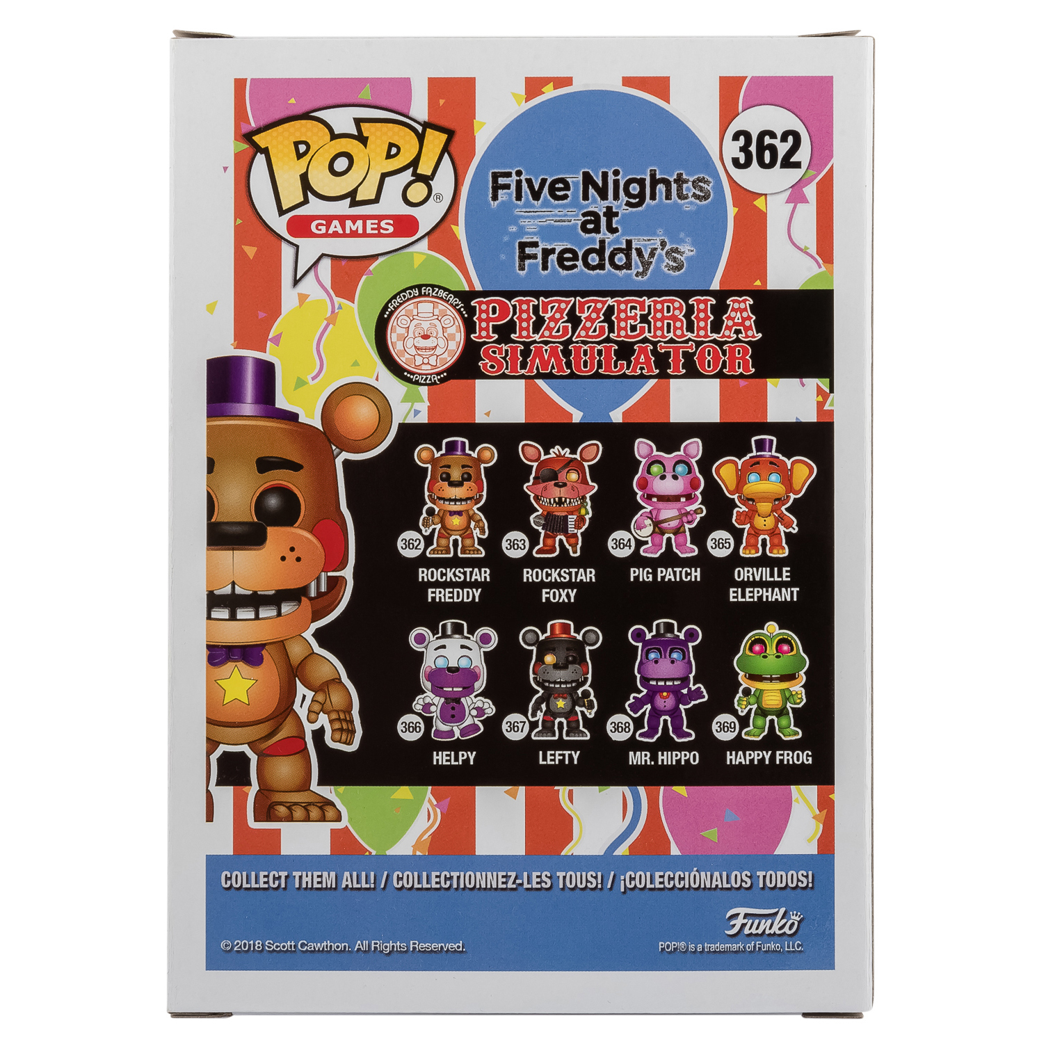 Фигурка Funko Pop vinyl Fnaf pizza Rockstar Freddy купить по цене 499 ₽ в  интернет-магазине Детский мир