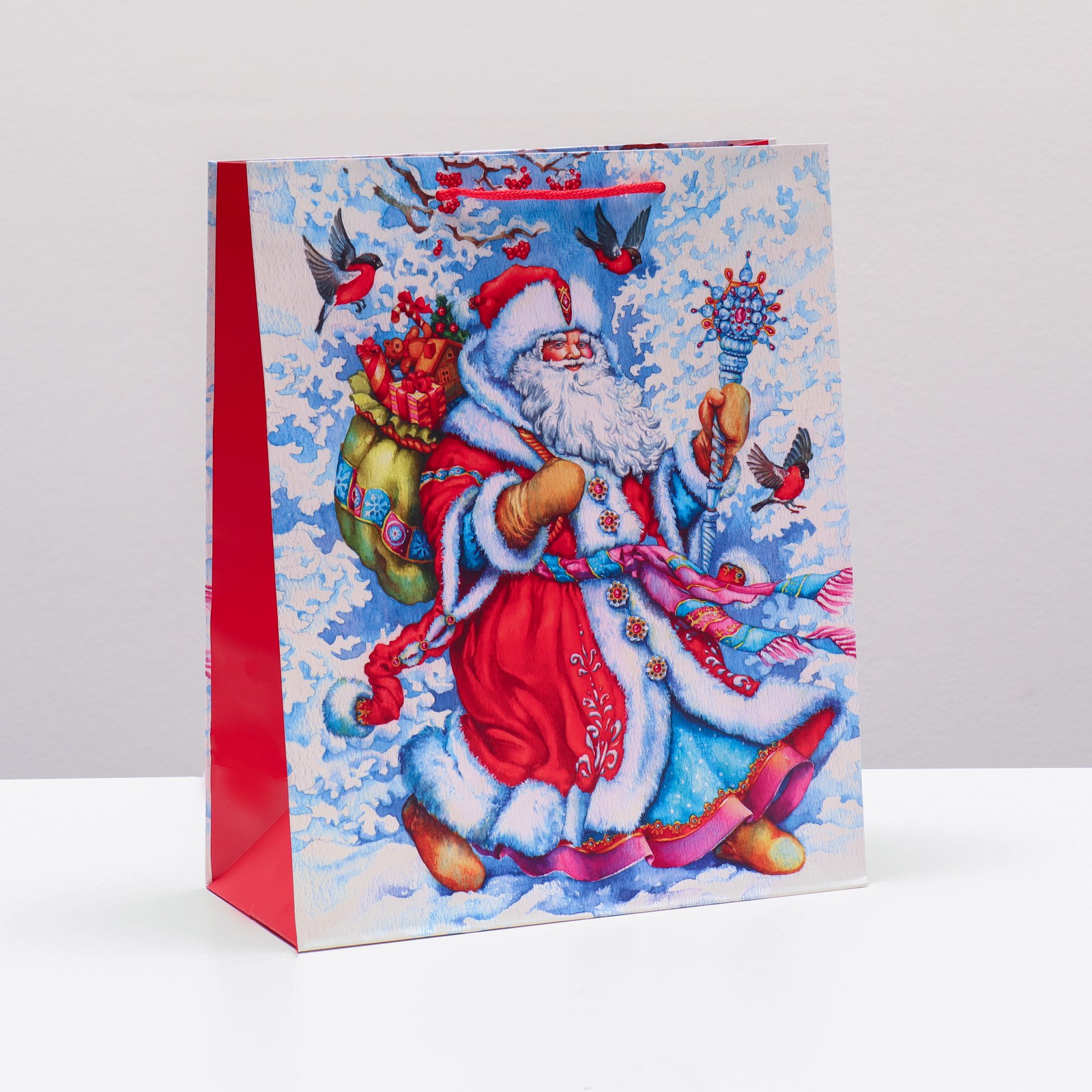 Пакет Sima-Land подарочный «Дедушка Мороз» 26×32×12 см - фото 1