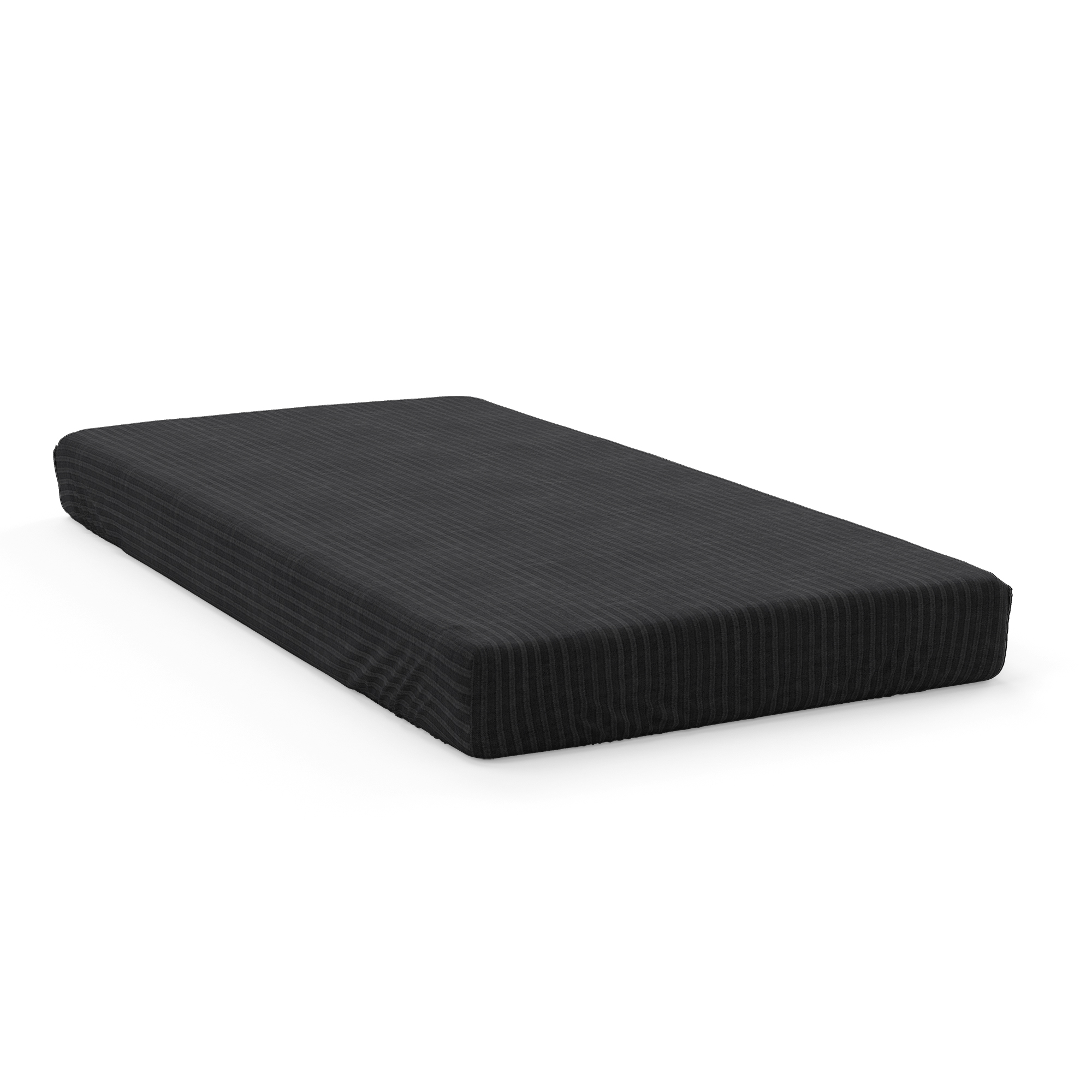 Простыня на резинке LOVEME Black 160х200 см страйп-сатин 100% хлопок - фото 6