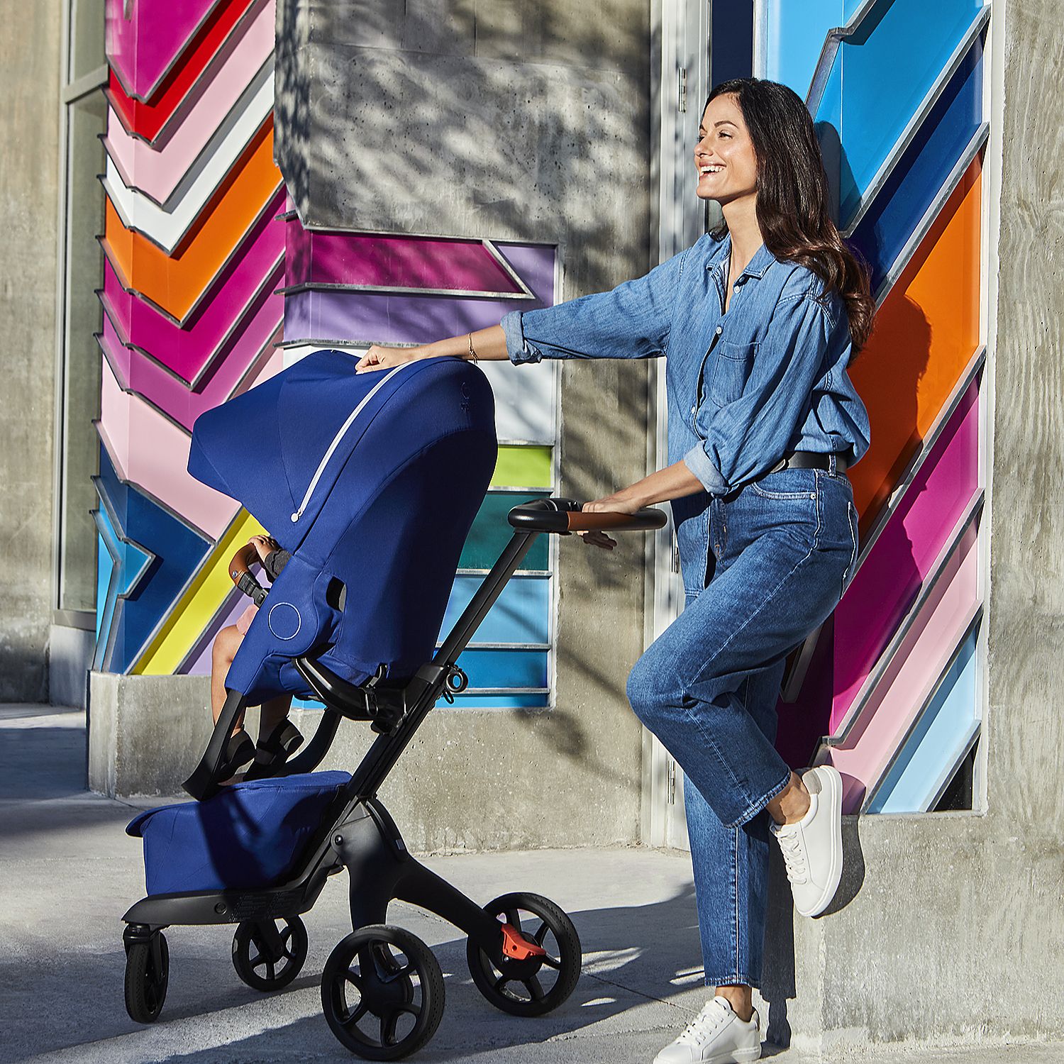 Коляска Stokke Xplory X Синий - фото 20