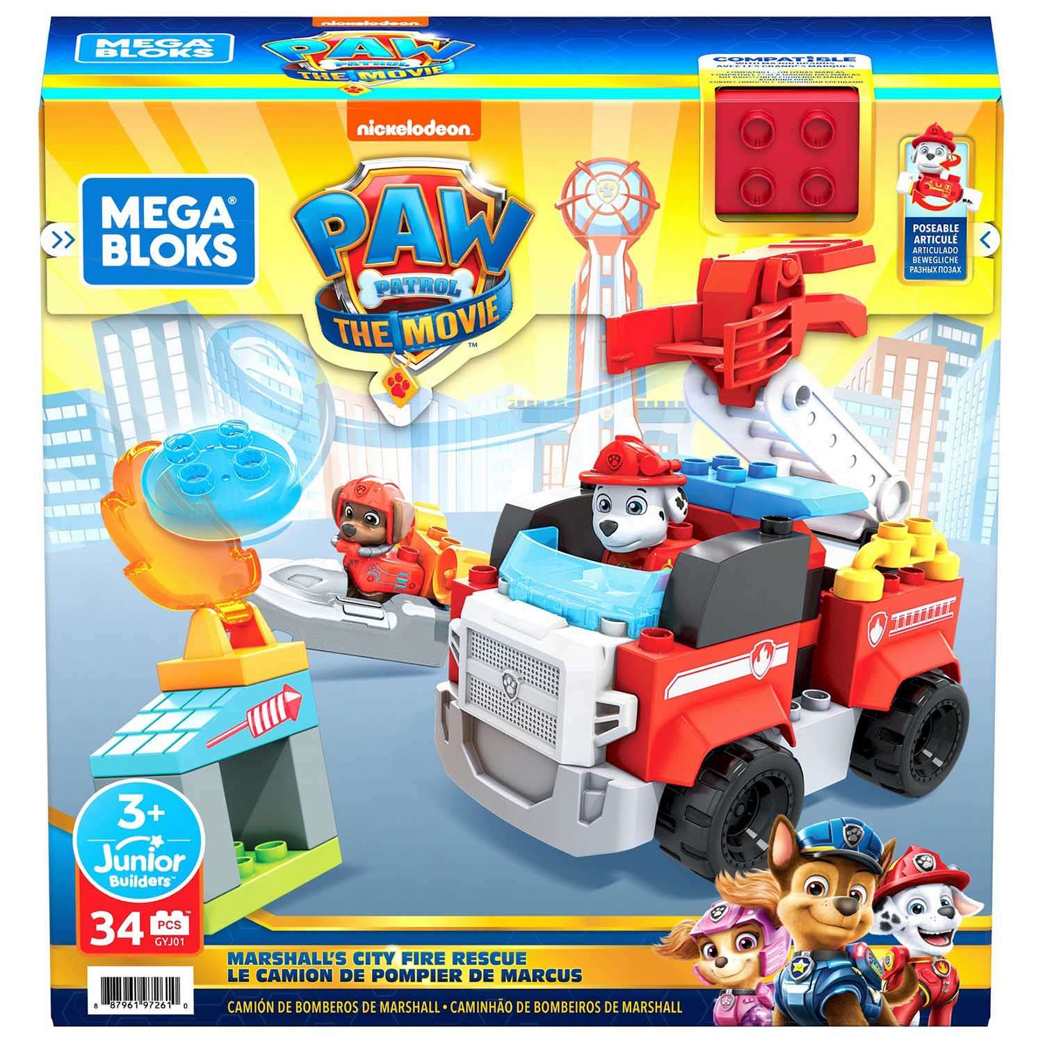 Конструктор Mega Bloks Щенячий патруль Маршал спешит на помощь GYJ01 - фото 2