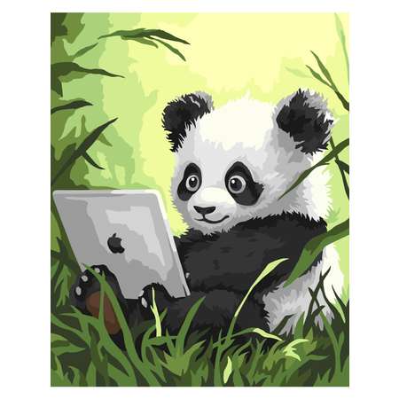Картина по номерам Hobby Paint холст на деревянном подрамнике 40х50 см Современная панда