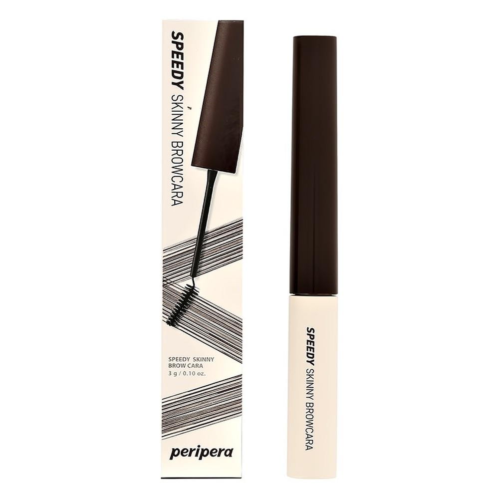 Тушь для бровей Peripera Speedy skinny browcara тон 02 dark brown - фото 3