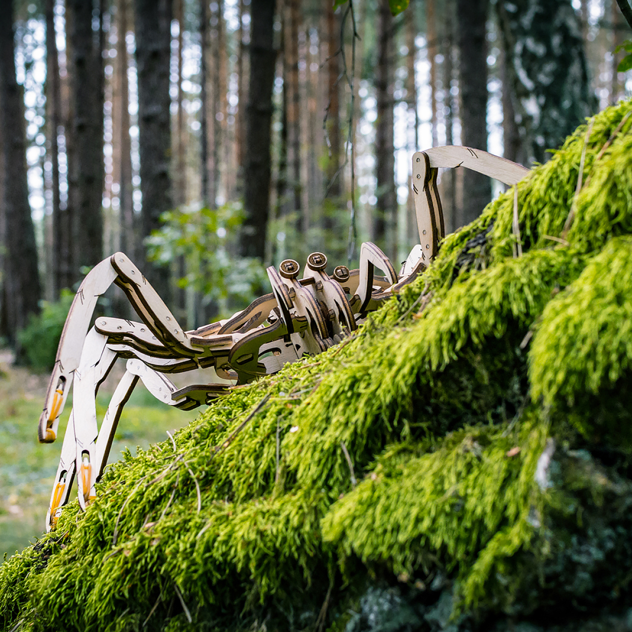 Конструктор Eco Wood Art (EWA) Spider Паук - фото 7