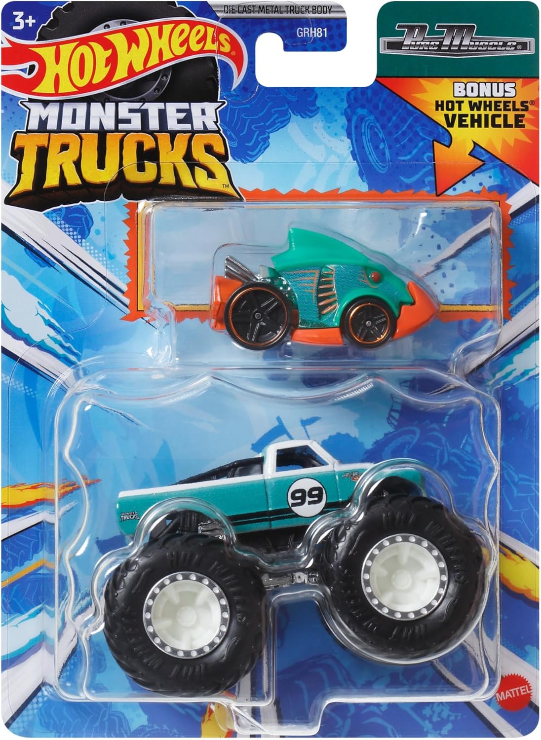 Машинка Hot Wheels Monster Truck HWN48 GRH81 - фото 1