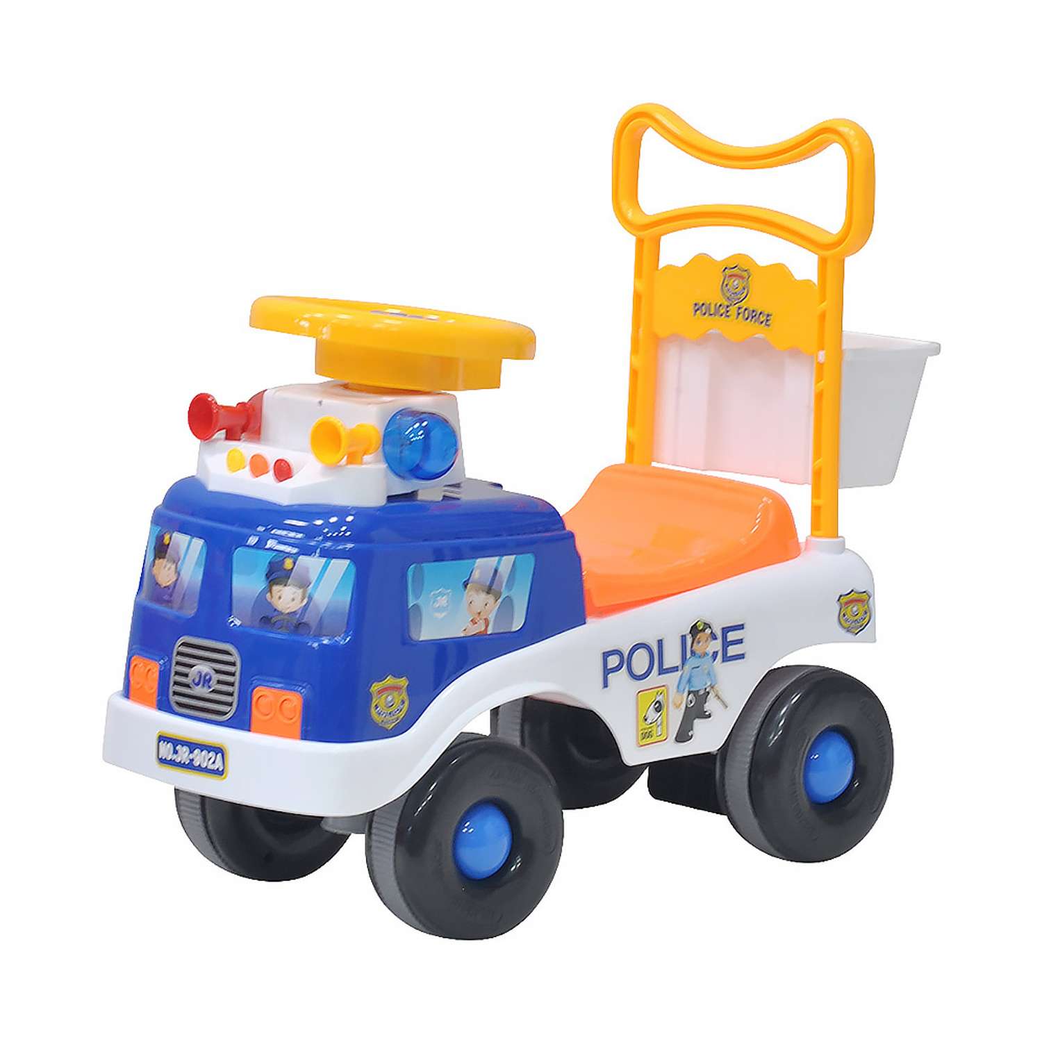 Детская каталка EVERFLO Полицейская машина ЕС-902 blue - фото 1