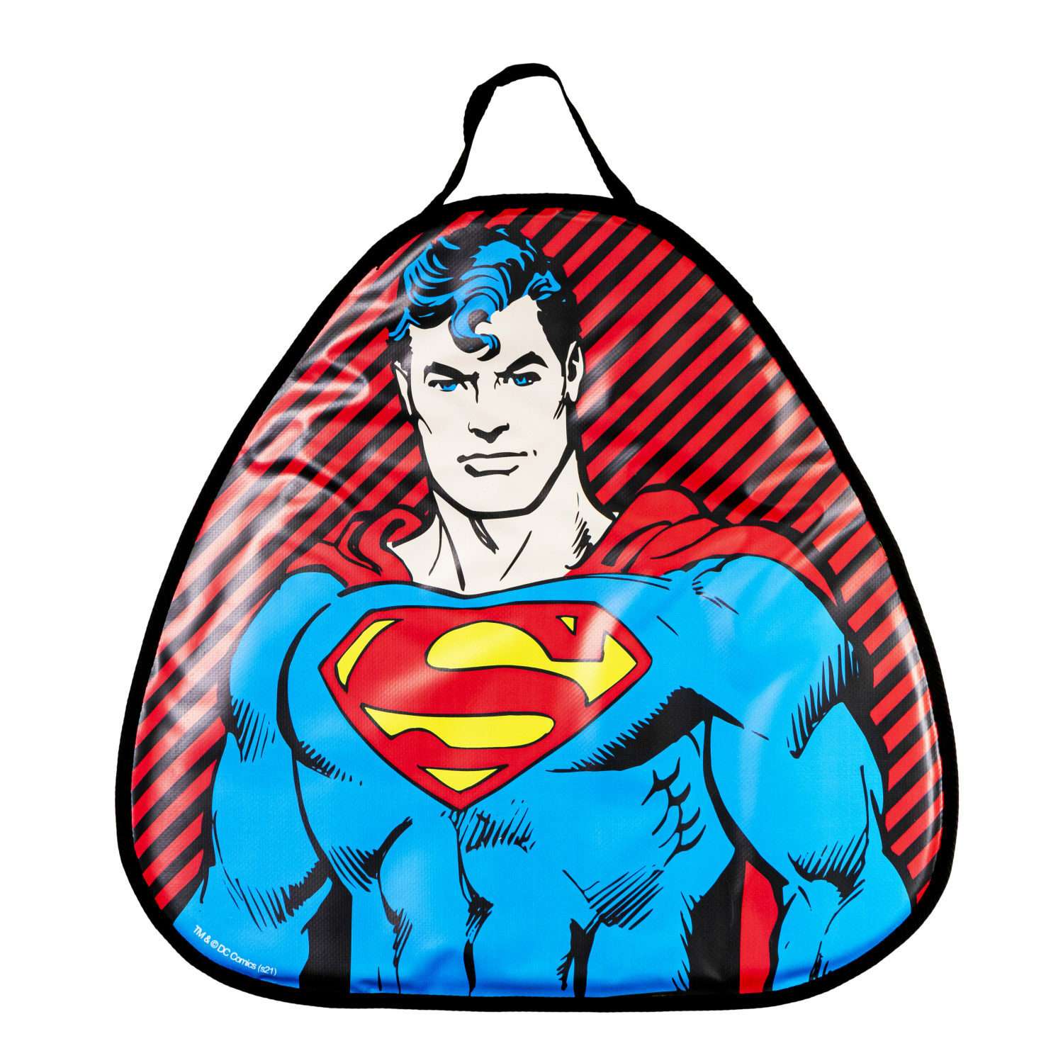 Ледянка мягкая 1TOY Супермен 52х50 сантиметров треугольные - фото 2