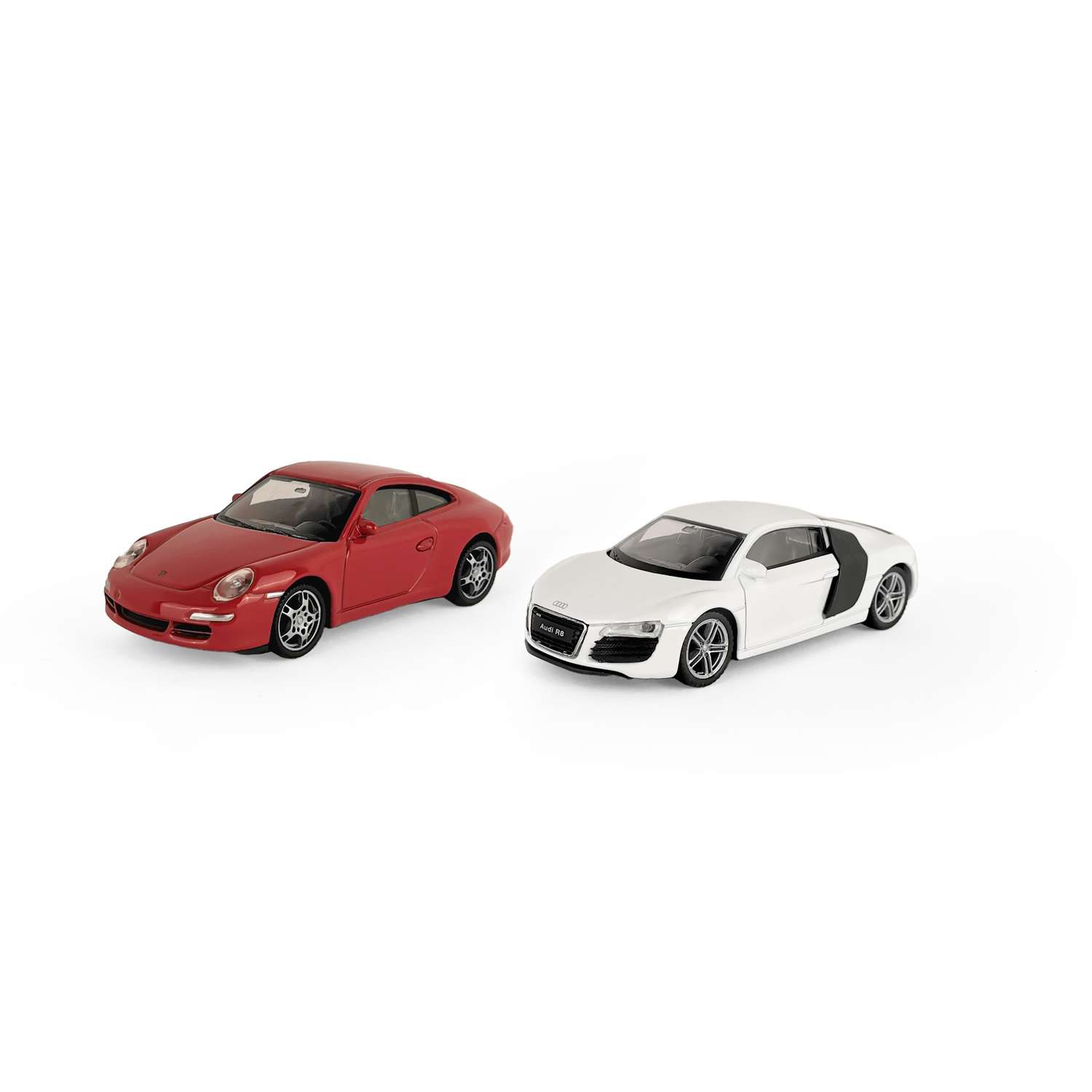 Набор WELLY Модели машин 1:43 Porsche 911 Carrera S и Audi R8 Coupe 44000-2SG(B) - фото 2