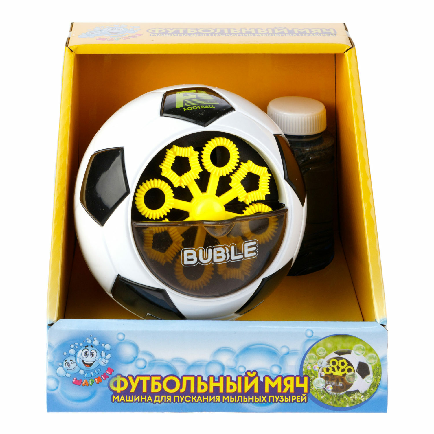 Игрушка 1TOY Мы-шарики для пускания мыльных пузырей Футбольный мяч купить  по цене 637 ₽ в интернет-магазине Детский мир