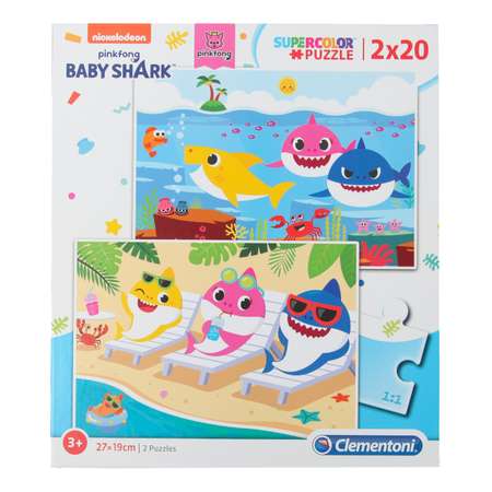 Пазл Clementoni Baby shark Малыш акуленок 2шт 20деталей 24777