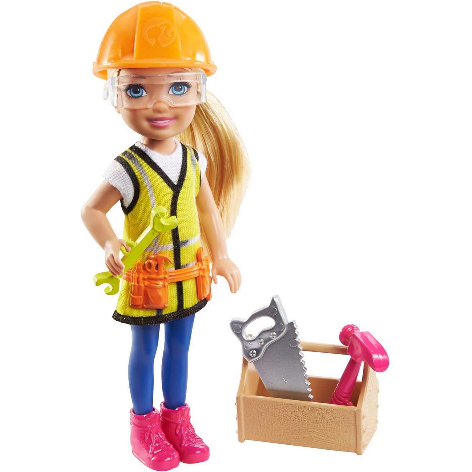 Набор Barbie Карьера Челси Строитель кукла+аксессуары GTN87 GTN86 - фото 1