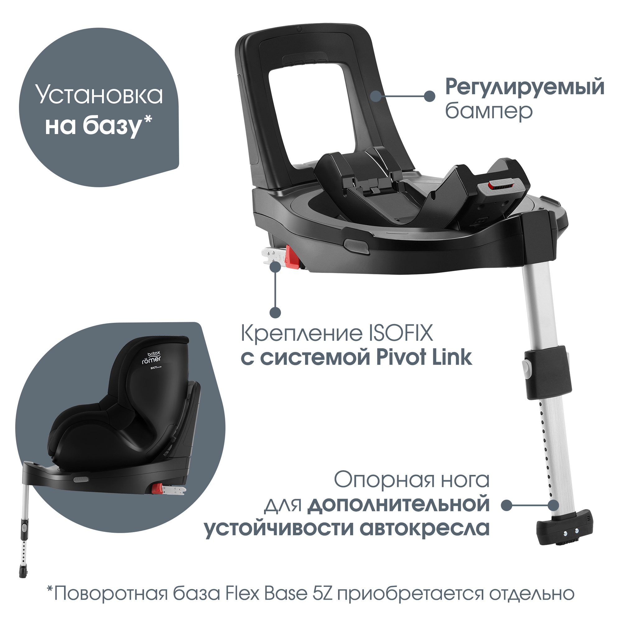 Автокресло Britax Roemer Dualfix 5Z Space Black - фото 3