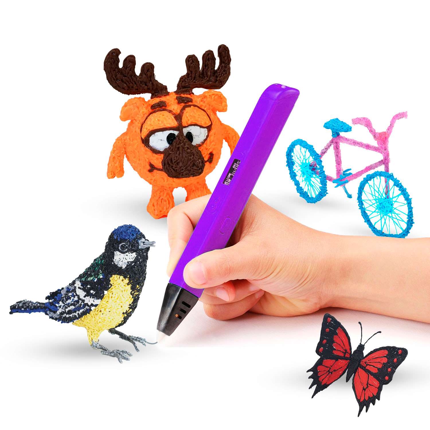 3D ручка FUNTASTIQUE xeon фиолетовый - фото 2