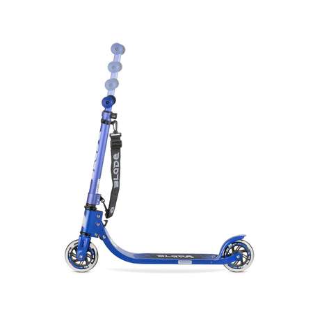 Самокат BLaDe SPORT Kids Jimmy синий/металлический со светящимися 125 мм колёсами