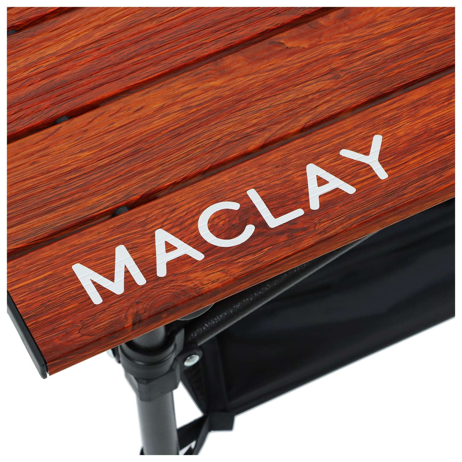 Стол туристический Maclay с органайзером р. 58 х 58 х 58 см цвет дерево - фото 3