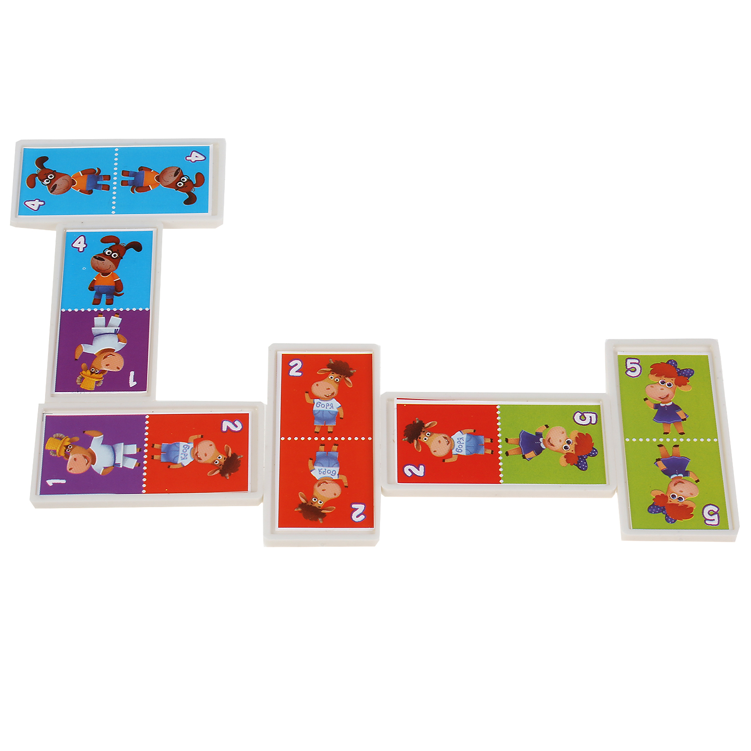Настольная игра Умные игры Домино Бурёнка Даша - фото 4