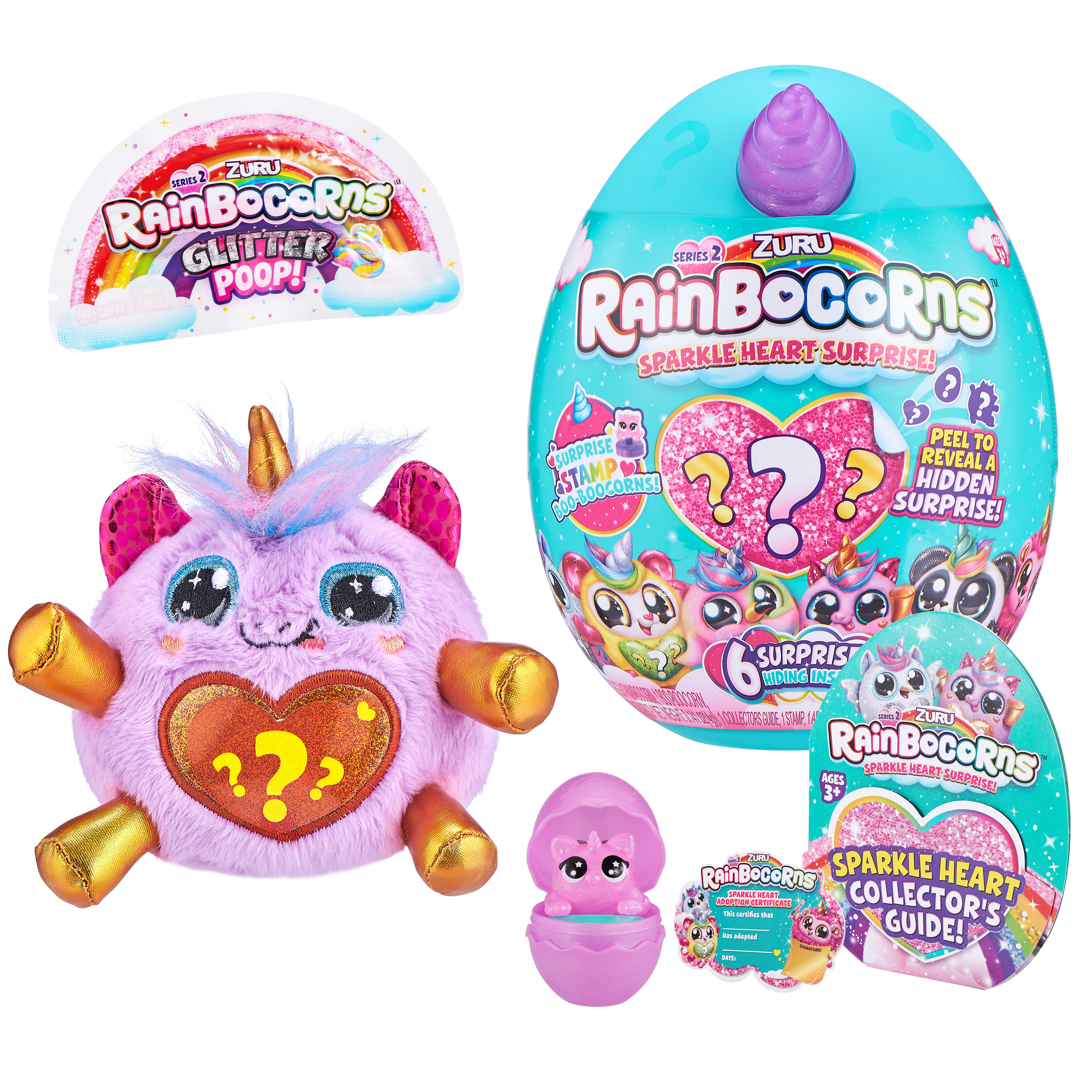 Игрушка Rainbocorns Rainbocorns Sparkle heart surprise S2 в непрозрачной упаковке (Сюрприз) 9214-S001 - фото 9