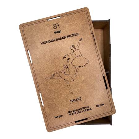 Деревянный пазл Afi Design Советский балет в подарочной упаковке 144 детали