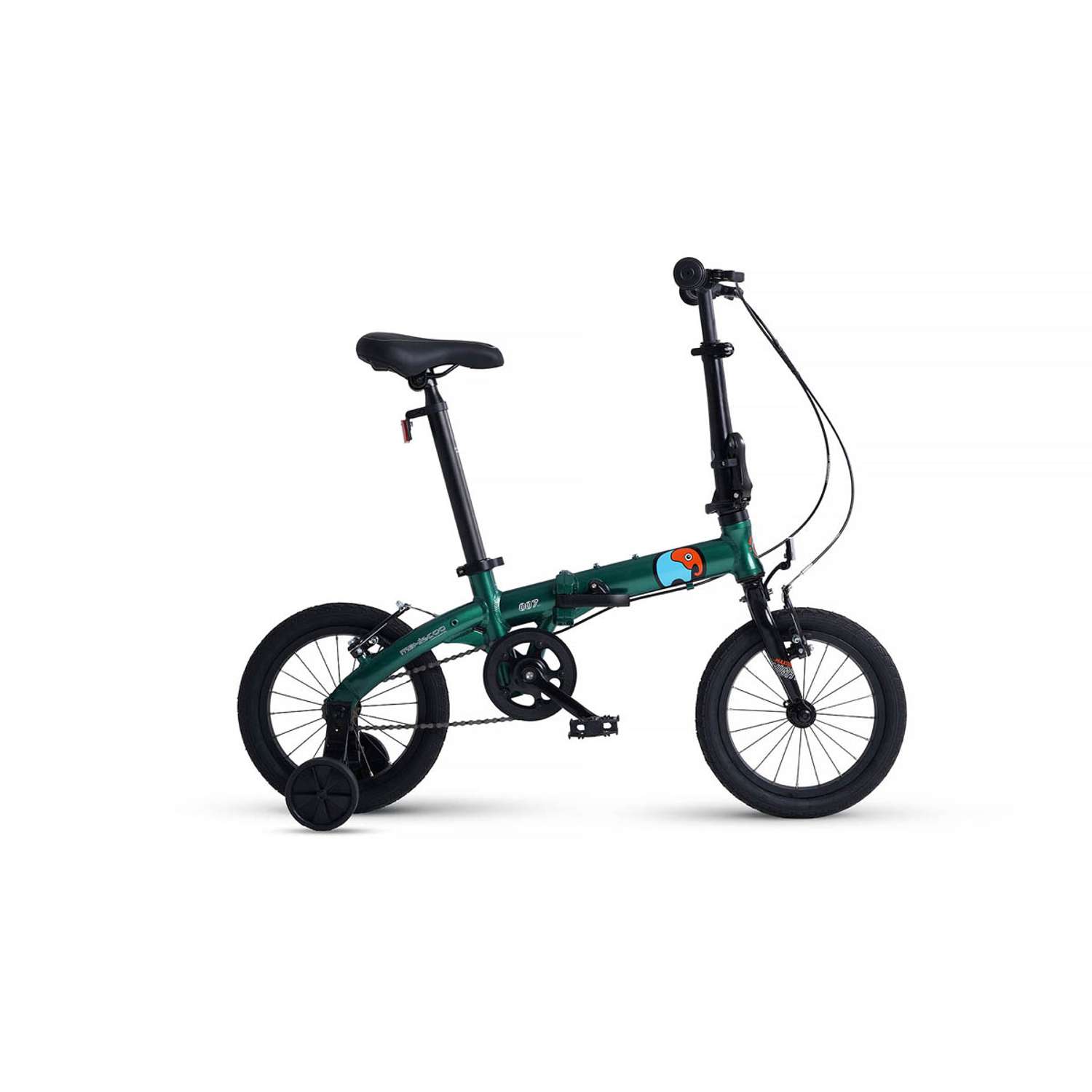 Велосипед Детский Складной Maxiscoo S007 стандарт 14 зеленый - фото 1