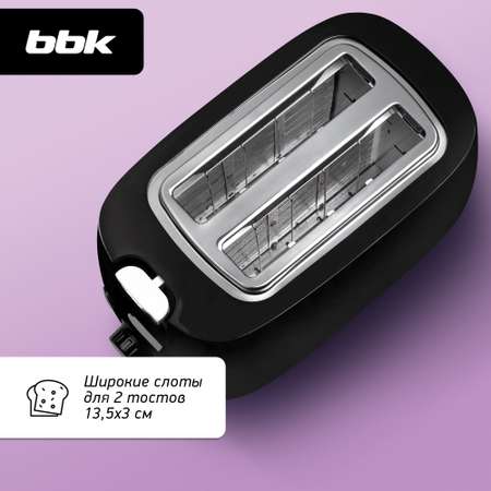 Тостер BBK TR82 черный мощность 700 Вт